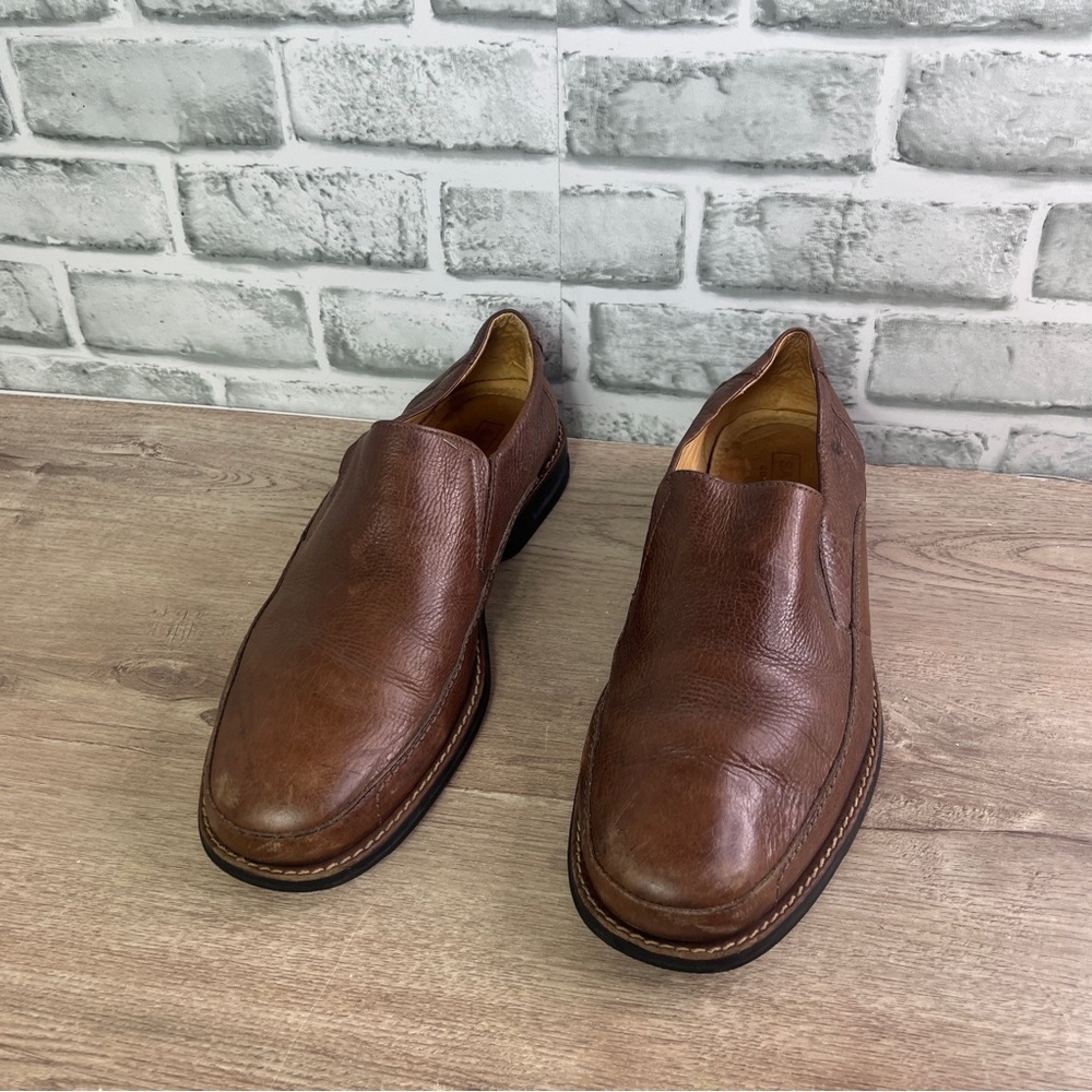 Sandro comfort Gel Men's Brown Leather Slip-On‎ Shoes